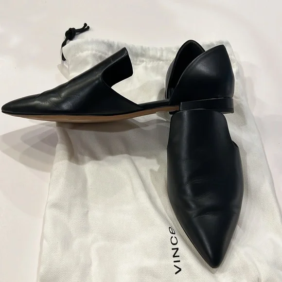 Vince Black Demaris Flat - Size 6.5 - Picture 2 of 5